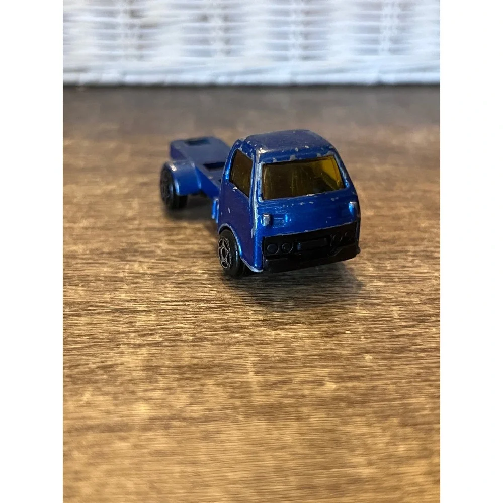 Vintage Blue Transport Truck Semi Unbranded‎ Made In China Loose Die Cast EUC